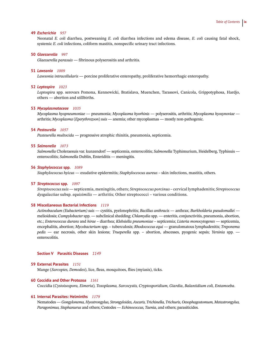 Preview page of Diseases of Swine 12th Edition