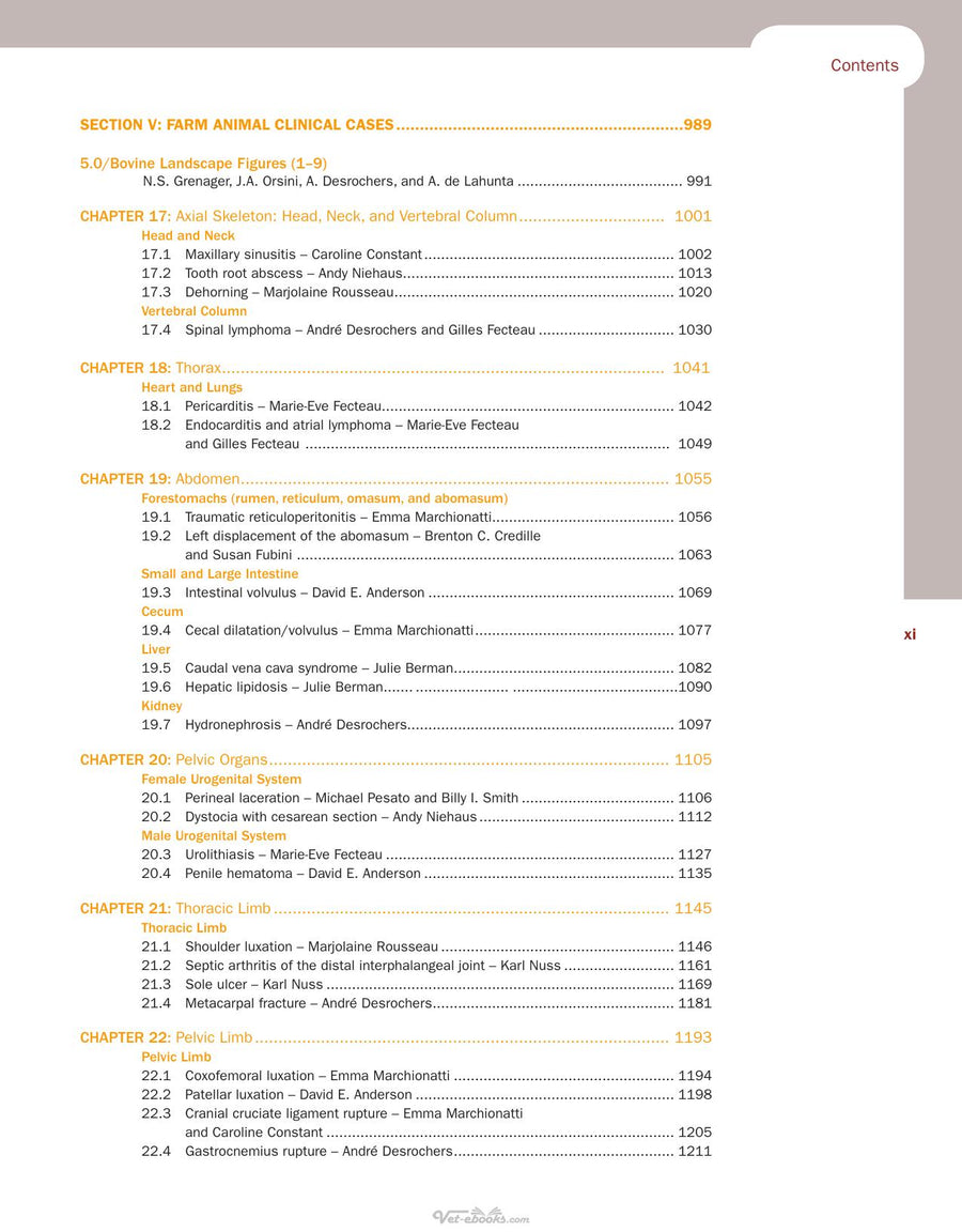 Preview page of Comparative Veterinary Anatomy a Clinical Approach