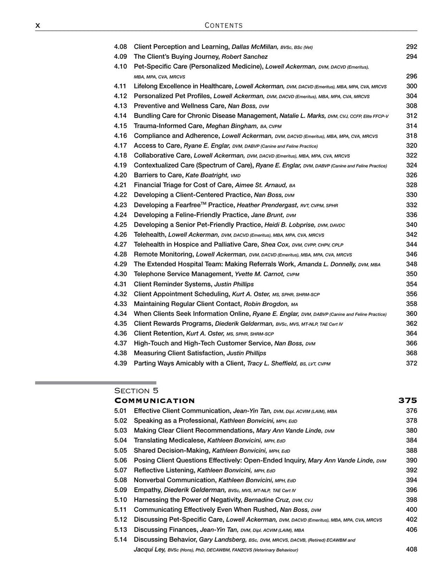 Preview page of Blackwell's Five-Minute Veterinary Practice Management Consult 4th Edition