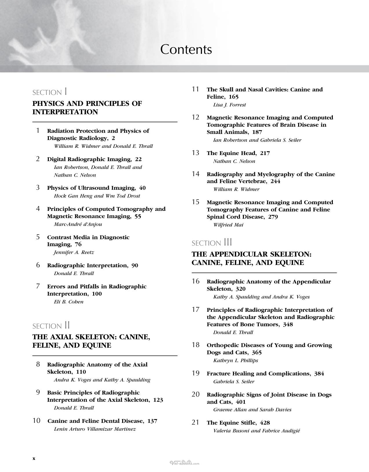 Thralls Textbook Of Veterinary Diagnostic Radiology