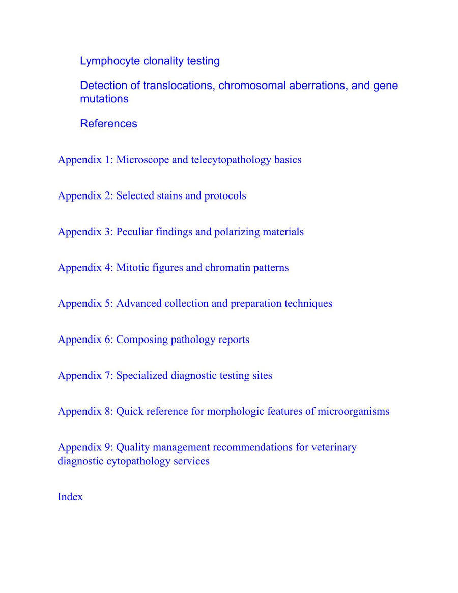 Preview page of Canine and Feline Cytopathology a Color Atlas and Interpretation Guide 4th Edition