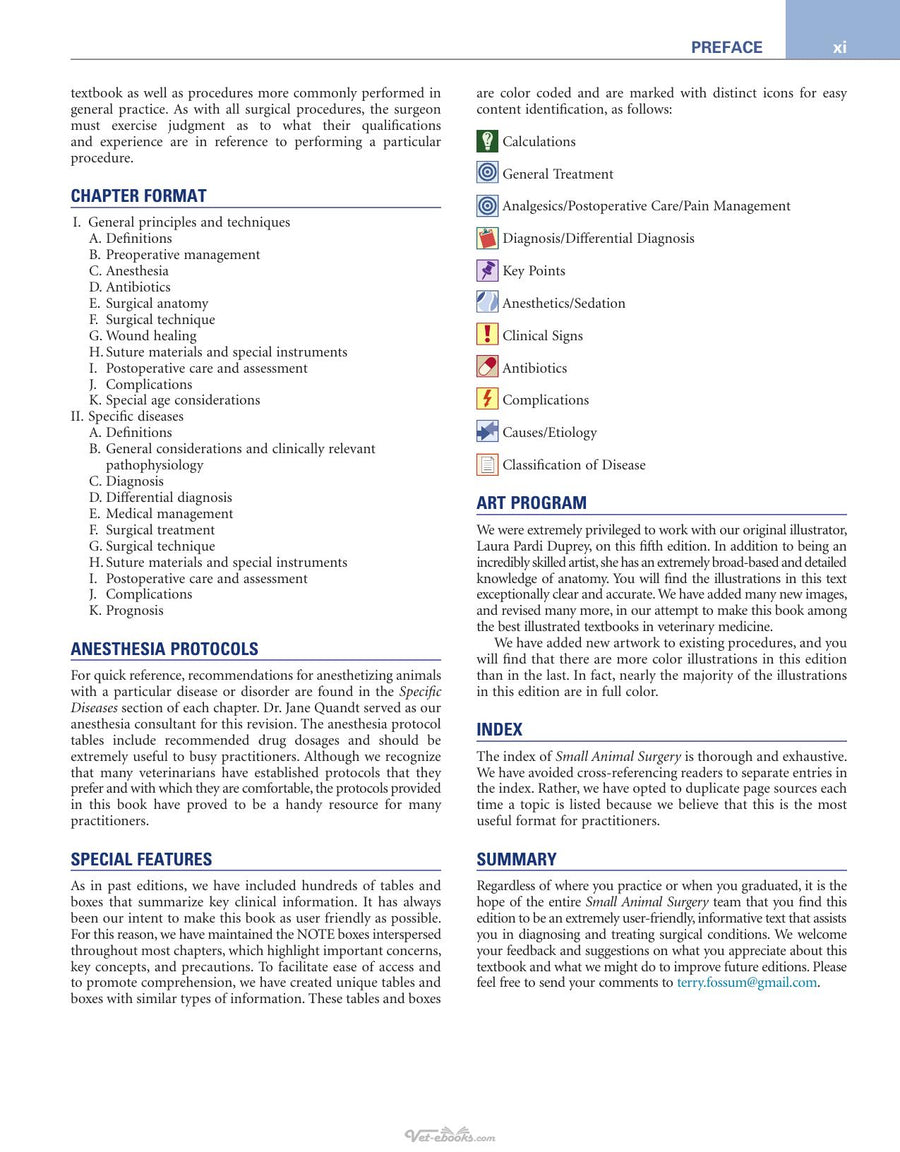 Preview page of Small Animal Surgery, 5th Edition (PDF + Videos)