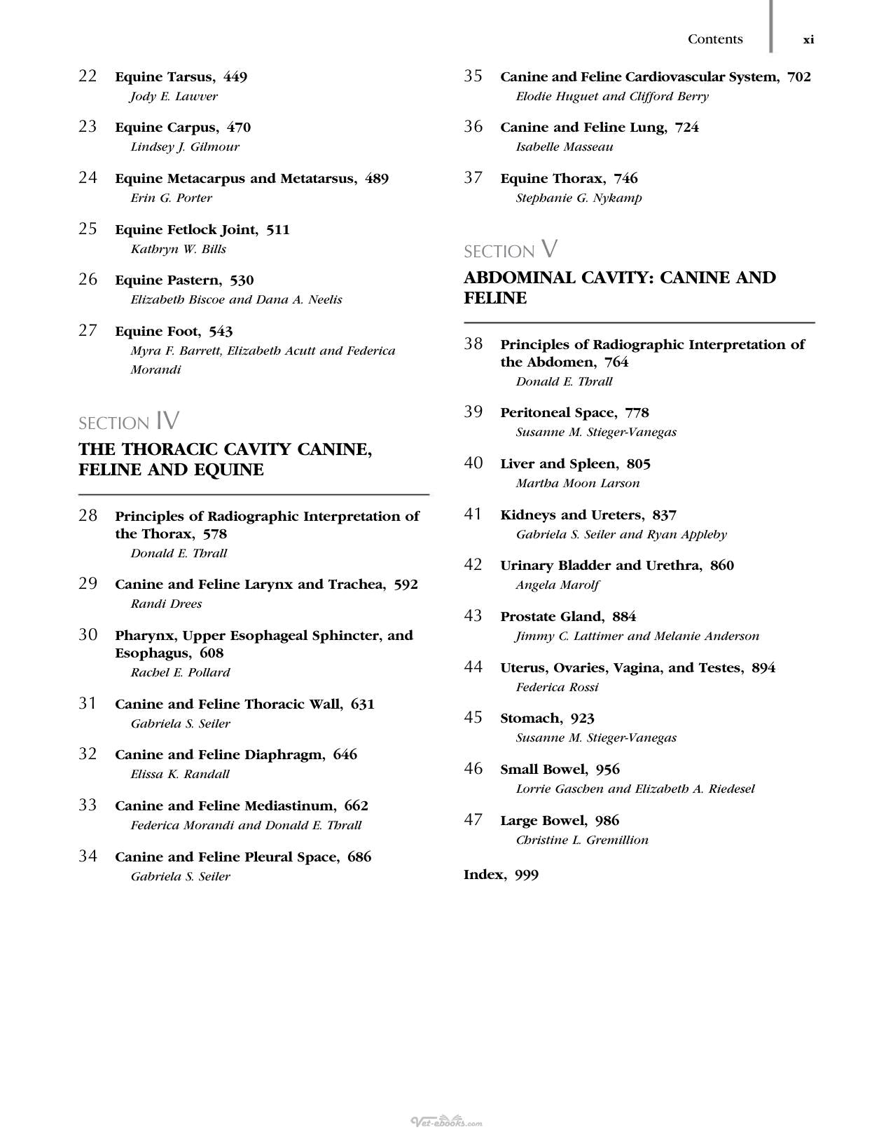 Thralls Textbook Of Veterinary Diagnostic Radiology