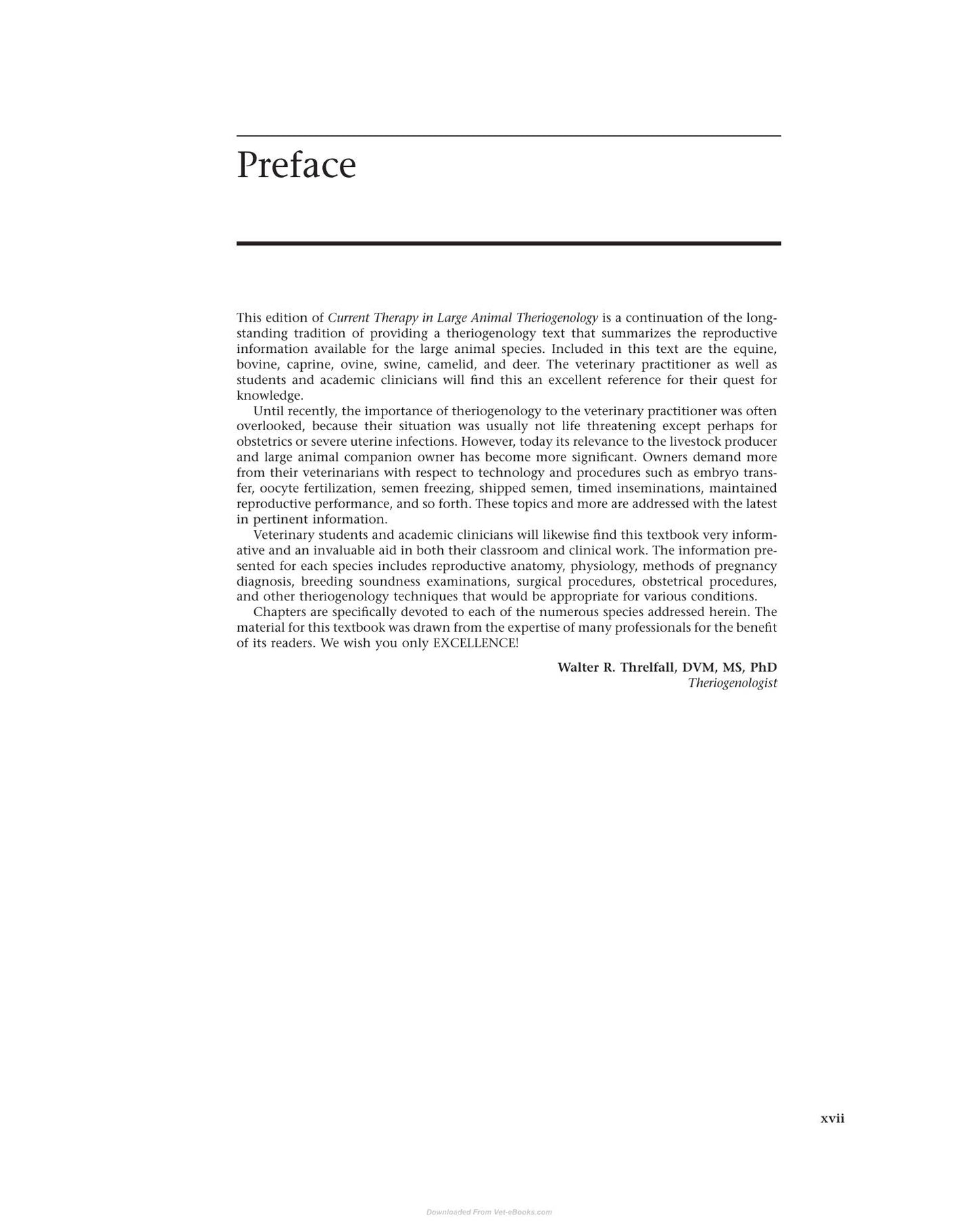 Current Therapy In Large Animal Theriogenology 2Nd Edition