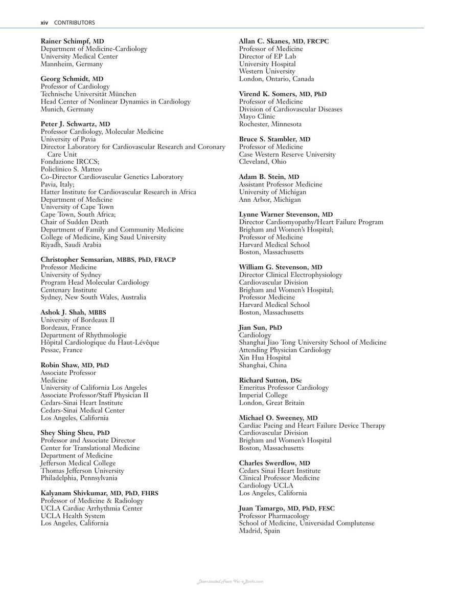 Preview page of Cardiac Electrophysiology from Cell to Bedside 6th Edition