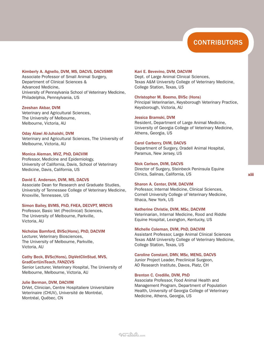 Preview page of Comparative Veterinary Anatomy a Clinical Approach