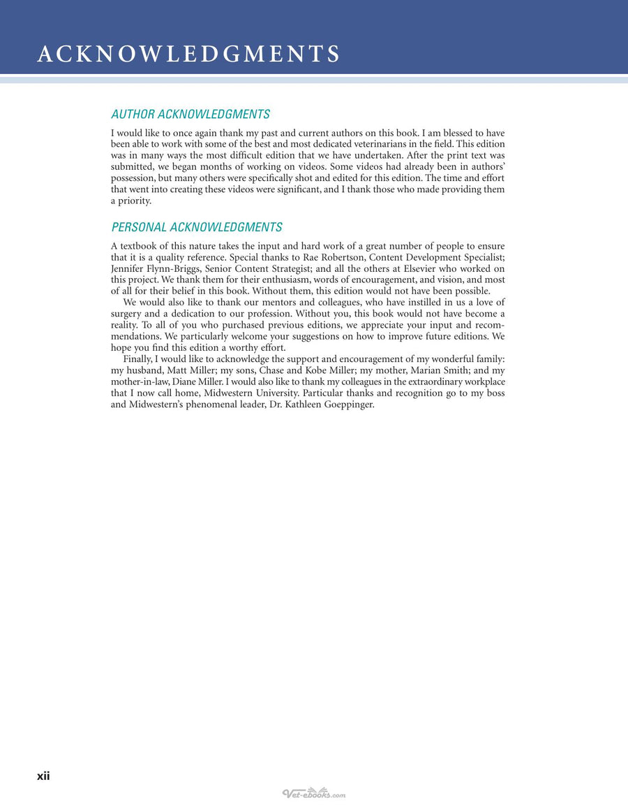 Preview page of Small Animal Surgery, 5th Edition (PDF + Videos)