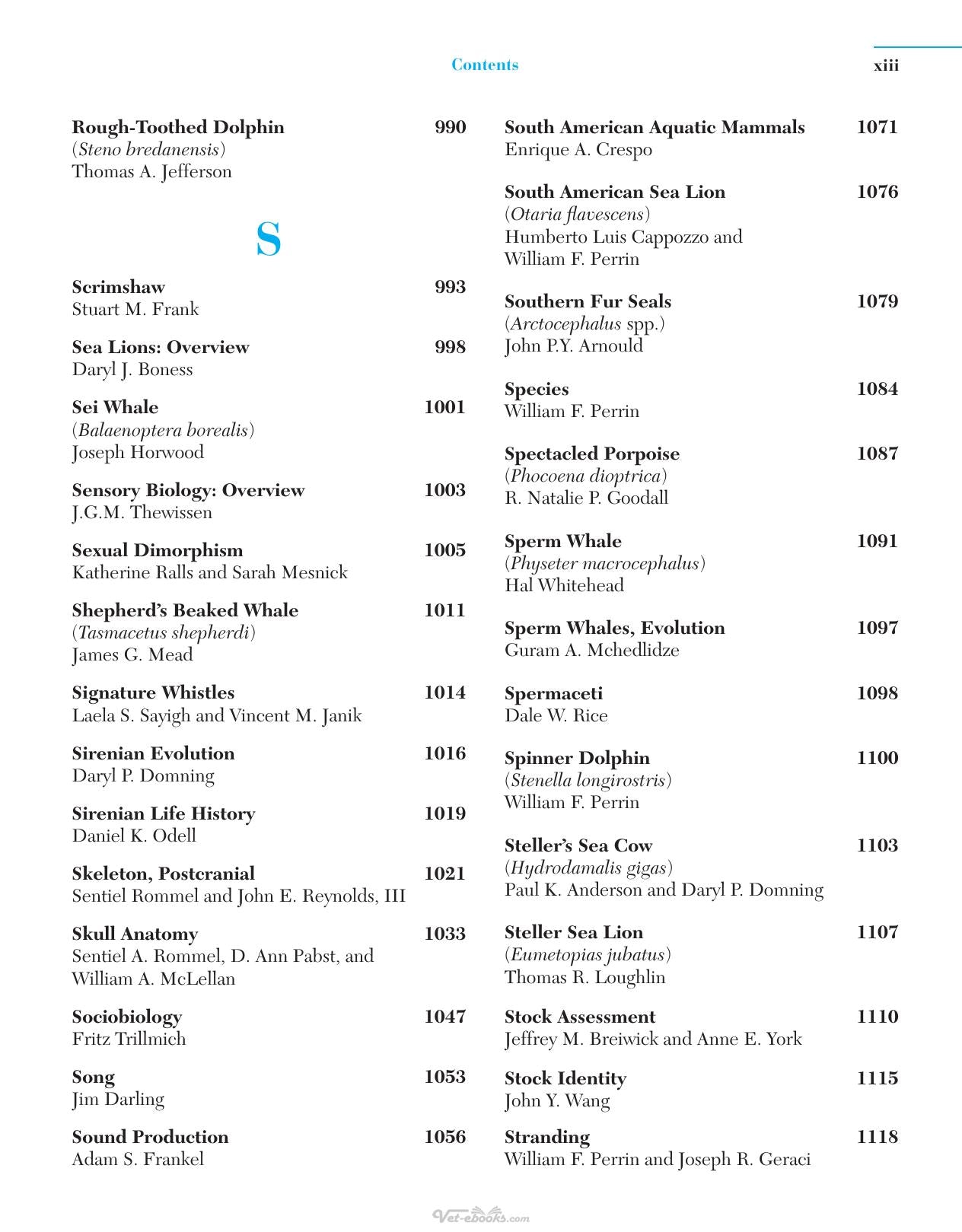 Encyclopedia Of Marine Mammals 2Nd Edition