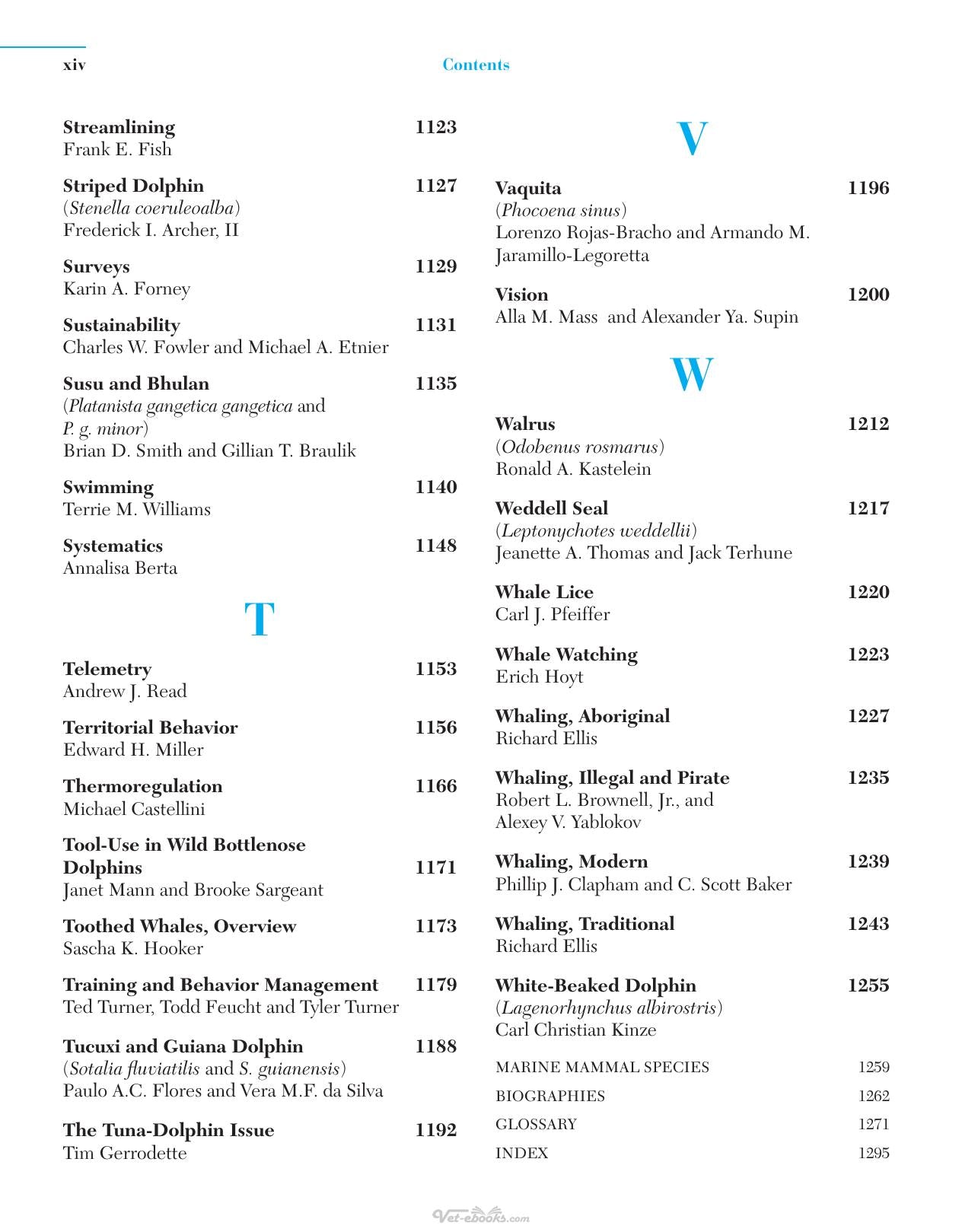 Encyclopedia Of Marine Mammals 2Nd Edition