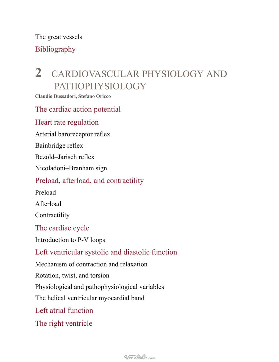 Preview page of Textbook of Cardiovascular Medicine in Dogs and Cats