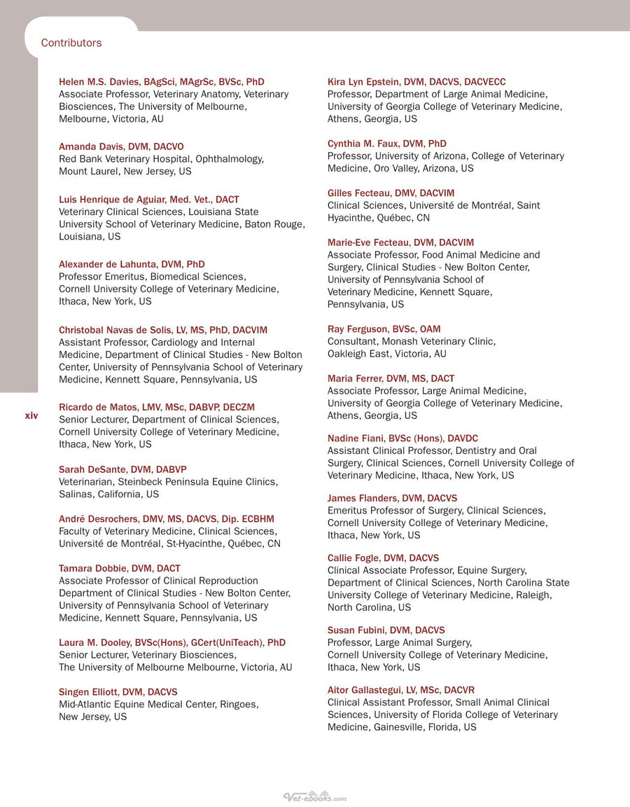 Preview page of Comparative Veterinary Anatomy a Clinical Approach