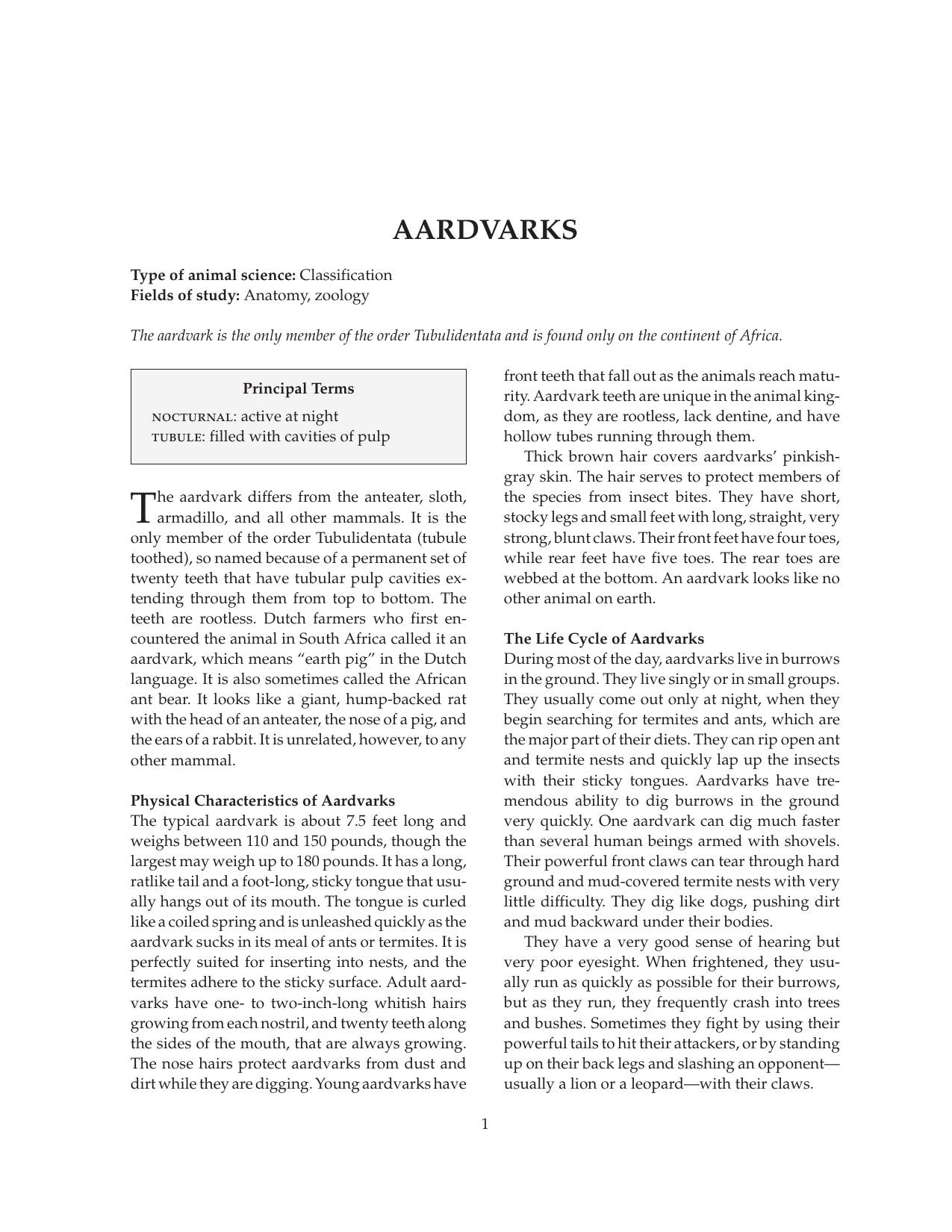 Magills Encyclopedia Of Science Animal Life
