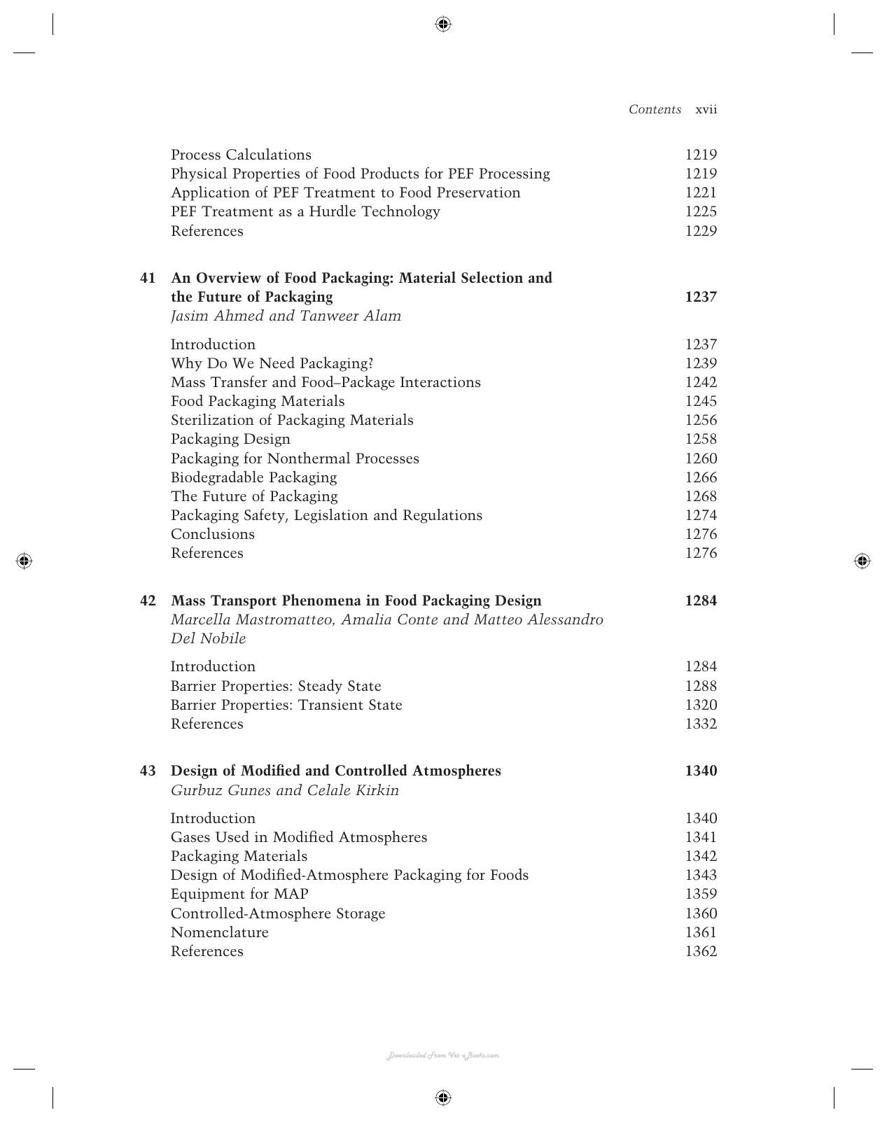 Handbook Of Food Process Design 2 Volume Set