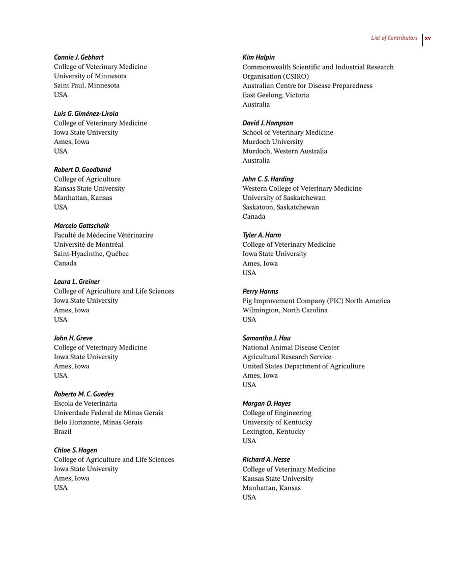 Preview page of Diseases of Swine 12th Edition