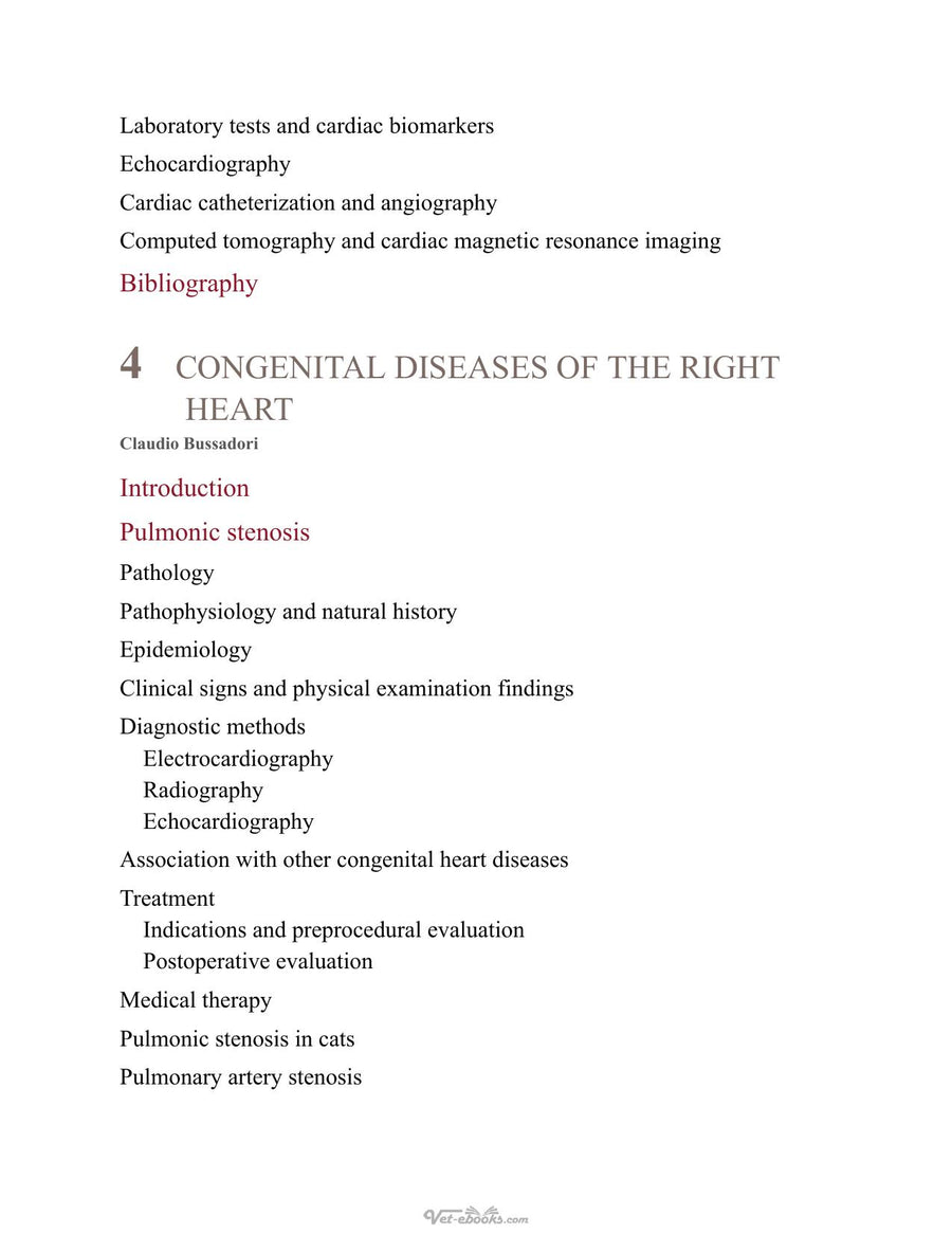Preview page of Textbook of Cardiovascular Medicine in Dogs and Cats