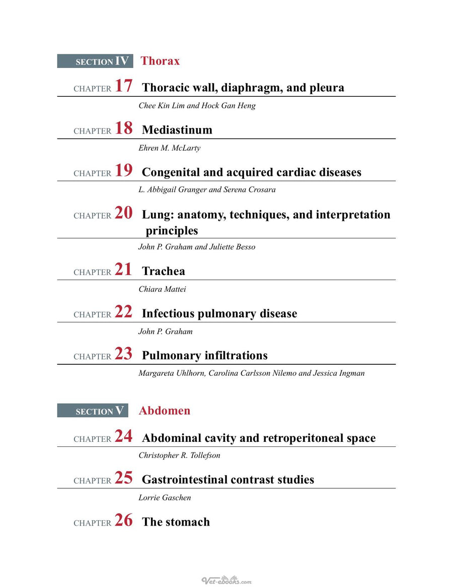 Preview page of Atlas of Diagnostic Imaging of Dogs and Cats
