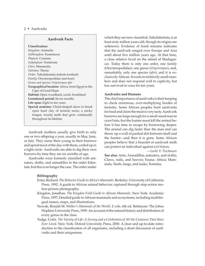 Magills Encyclopedia of Science Animal Life