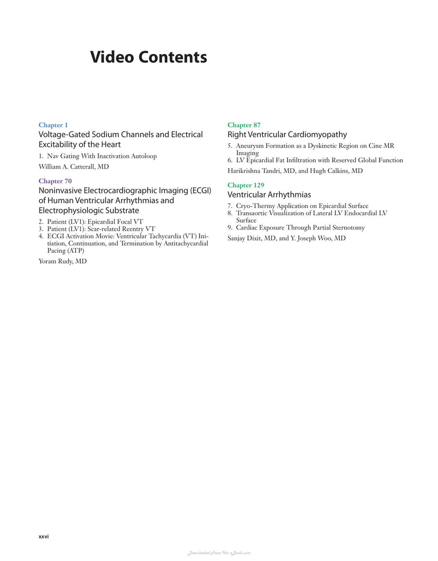 Preview page of Cardiac Electrophysiology from Cell to Bedside 6th Edition