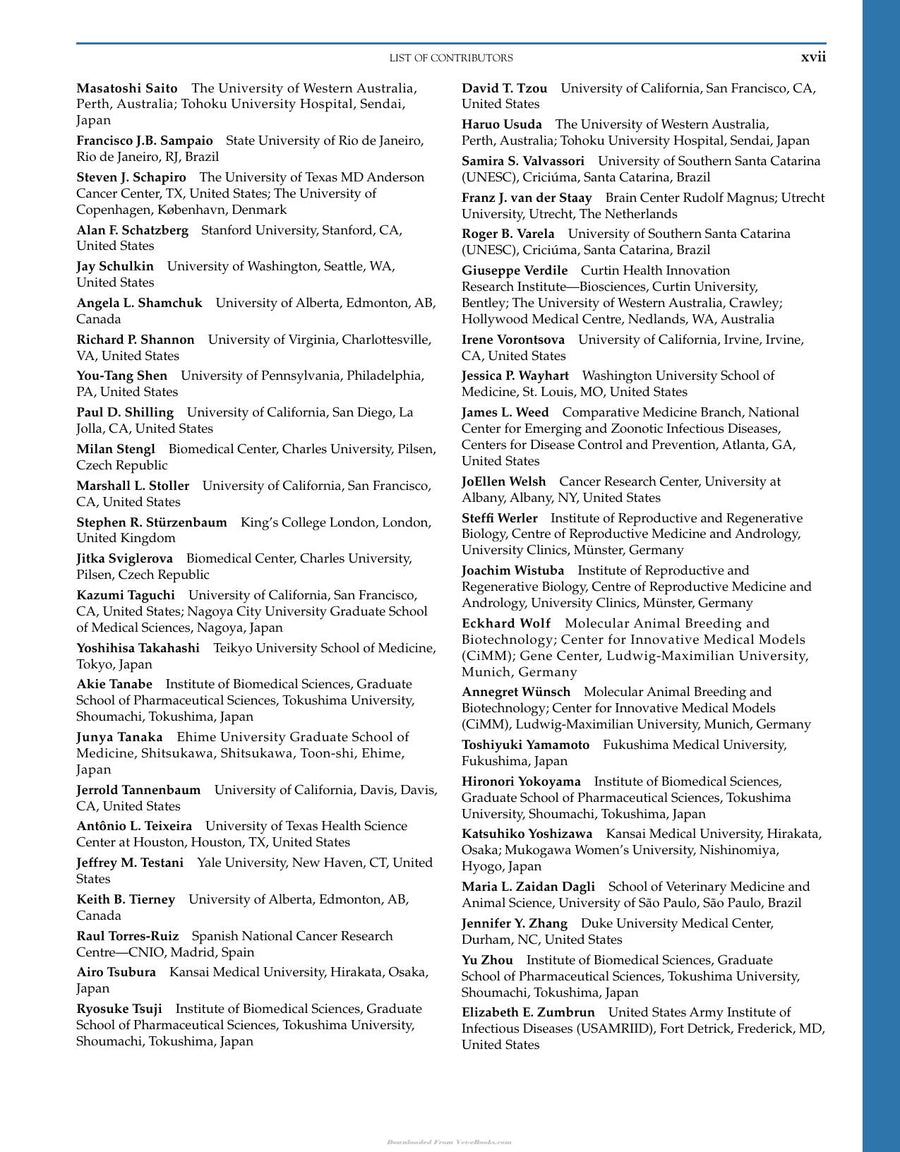 Preview page of Animal Models for the Study of Human Disease 2ND Edition