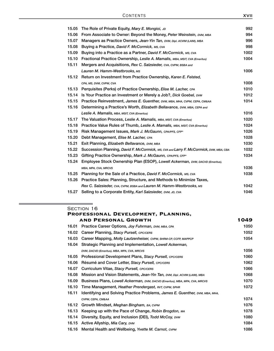 Preview page of Blackwell's Five-Minute Veterinary Practice Management Consult 4th Edition