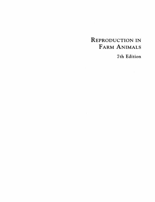 Reproduction in Farm Animals 7th Edition