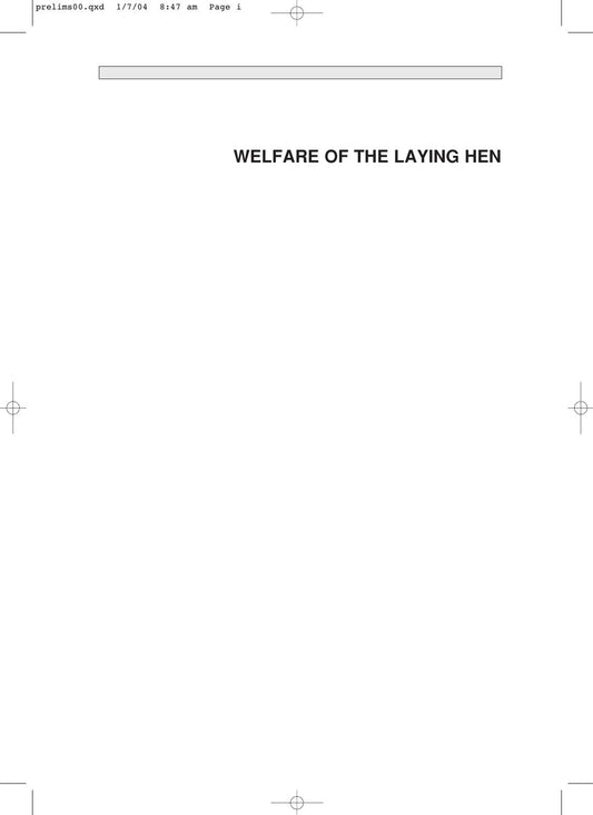 Welfare Of The Laying Hen