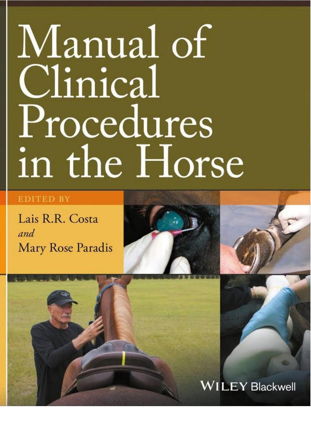 Manual Of Clinical Procedures In The Horse