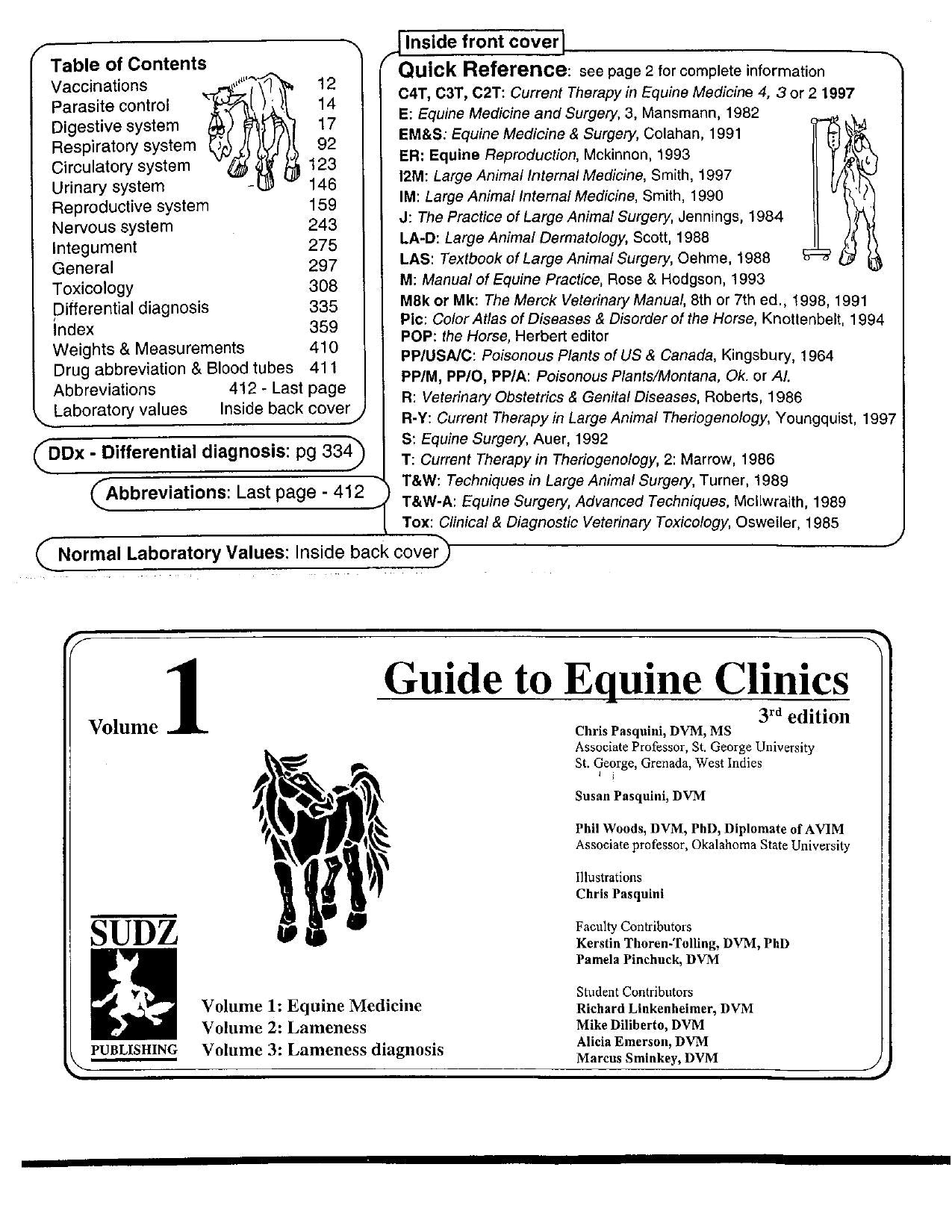 Guide to Equine Clinics 3RD Edition