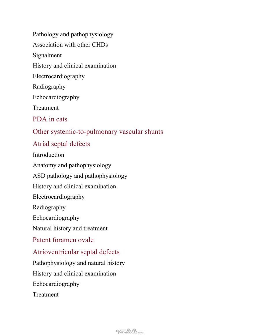 Preview page of Textbook of Cardiovascular Medicine in Dogs and Cats