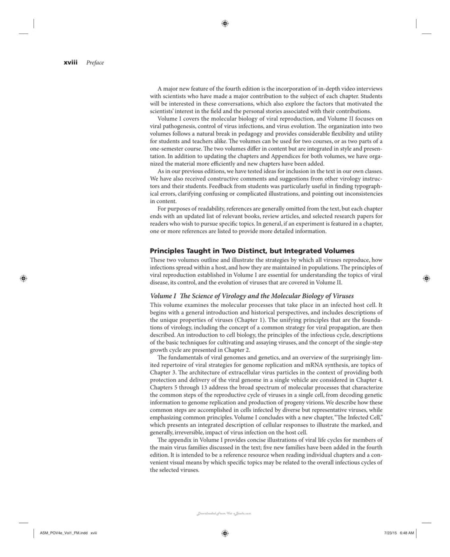 Preview page of Principles of Virology 4th Edition 2 Vol Set