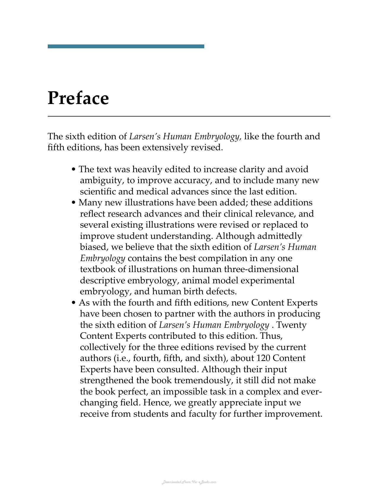 Larsens Human Embryology 6Th Edition
