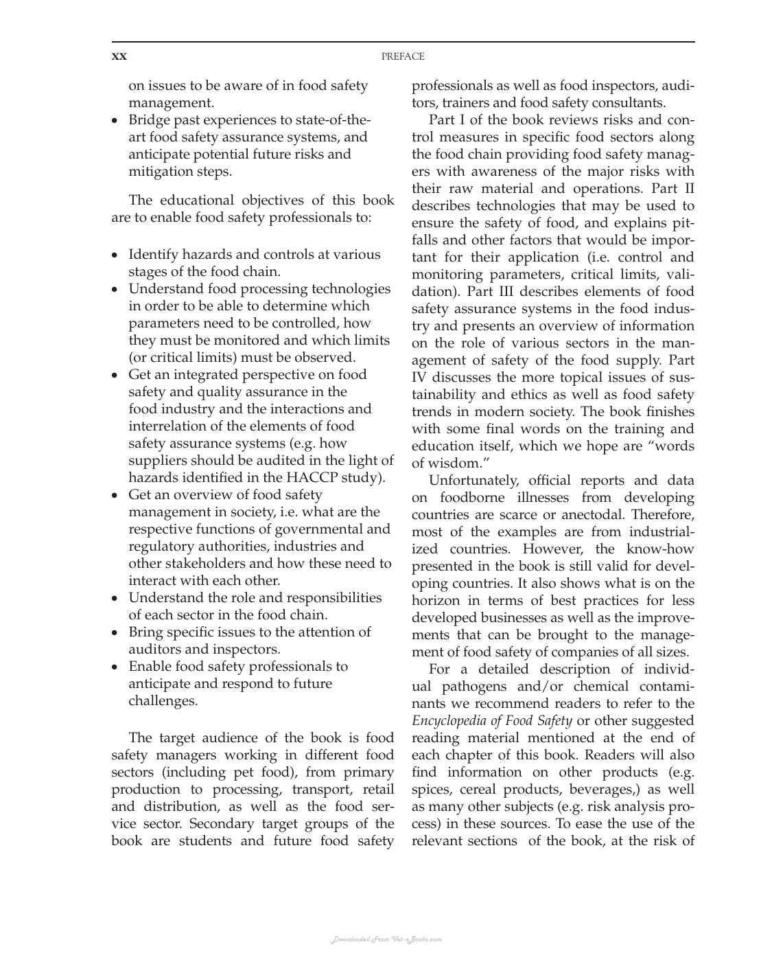 Food Safety Management A Practical Guide For The Food Industry