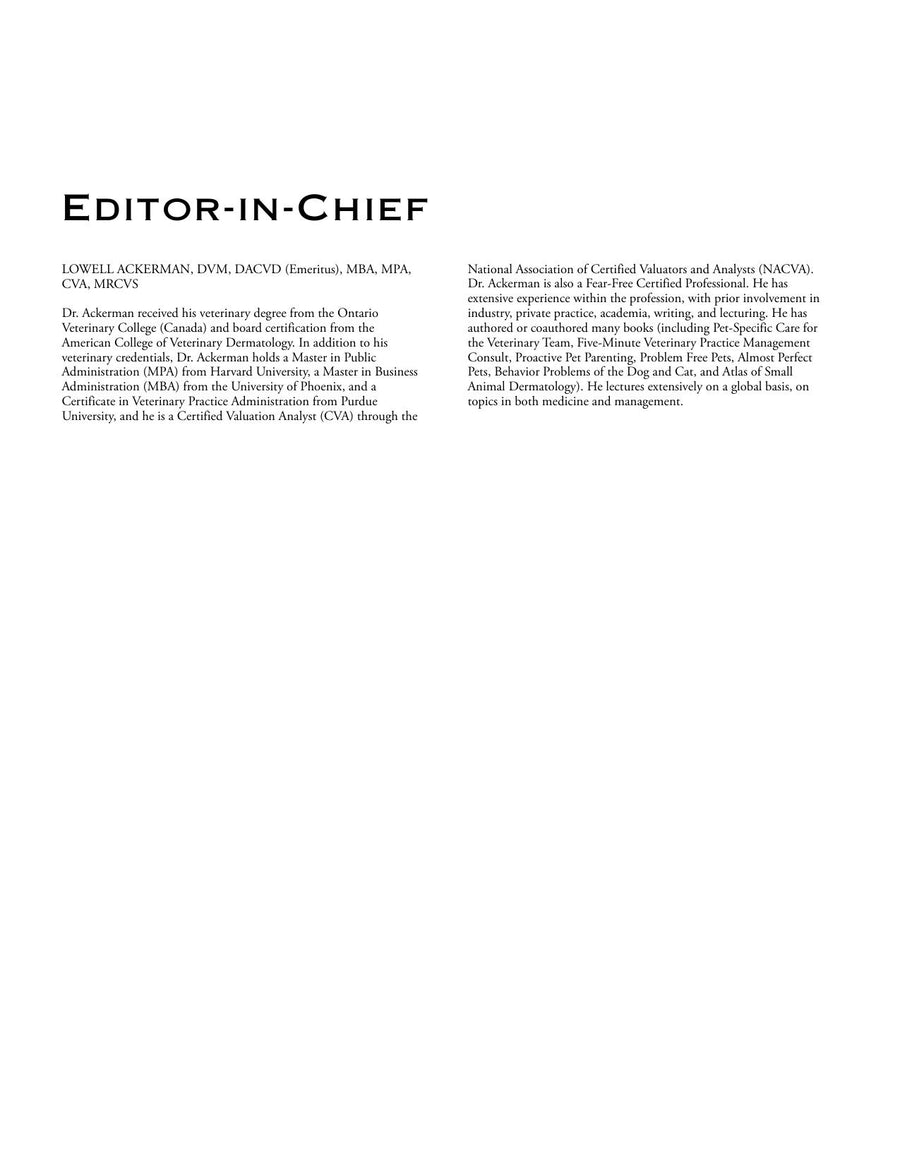 Preview page of Blackwell's Five-Minute Veterinary Practice Management Consult 4th Edition