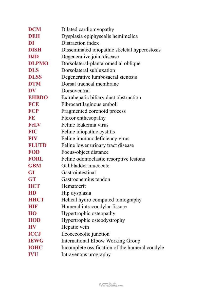 Preview page of Atlas of Diagnostic Imaging of Dogs and Cats