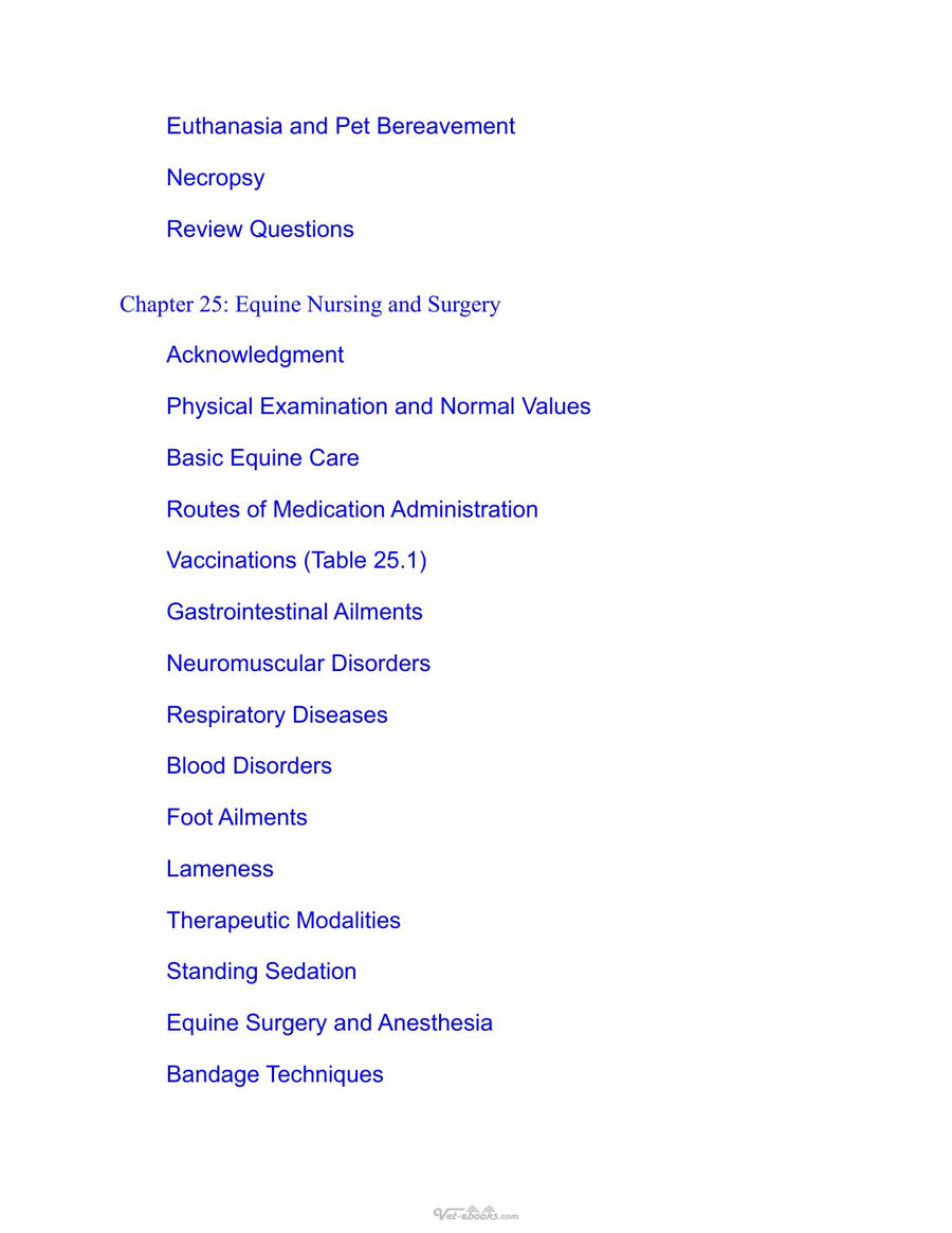 Preview page of Mosby's Comprehensive Review for Veterinary Technicians, 5th Edition
