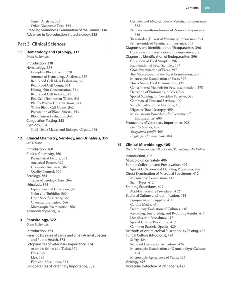 Preview page of McCurnin's Clinical Textbook for Veterinary Technicians and Nurses, 11th Edition