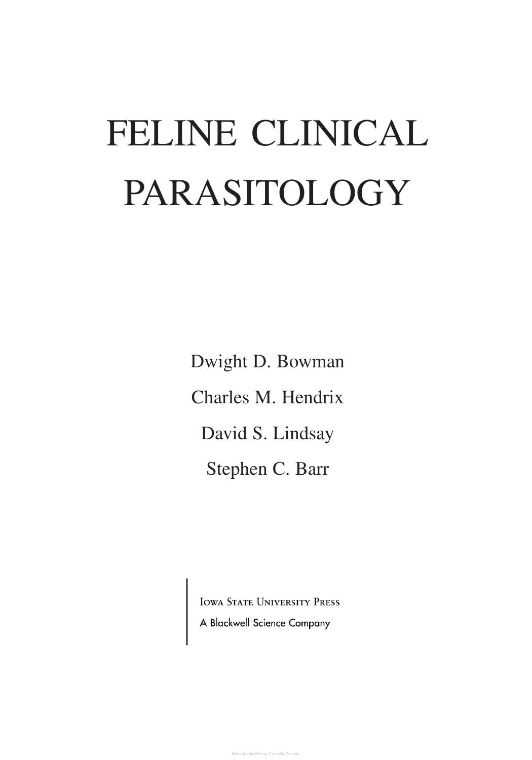 Feline Clinical Parasitology