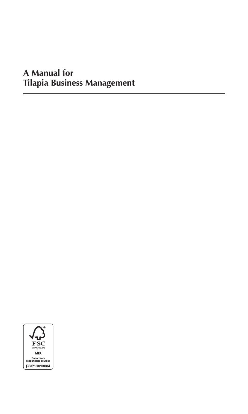 A Manual for Tilapia Business Management