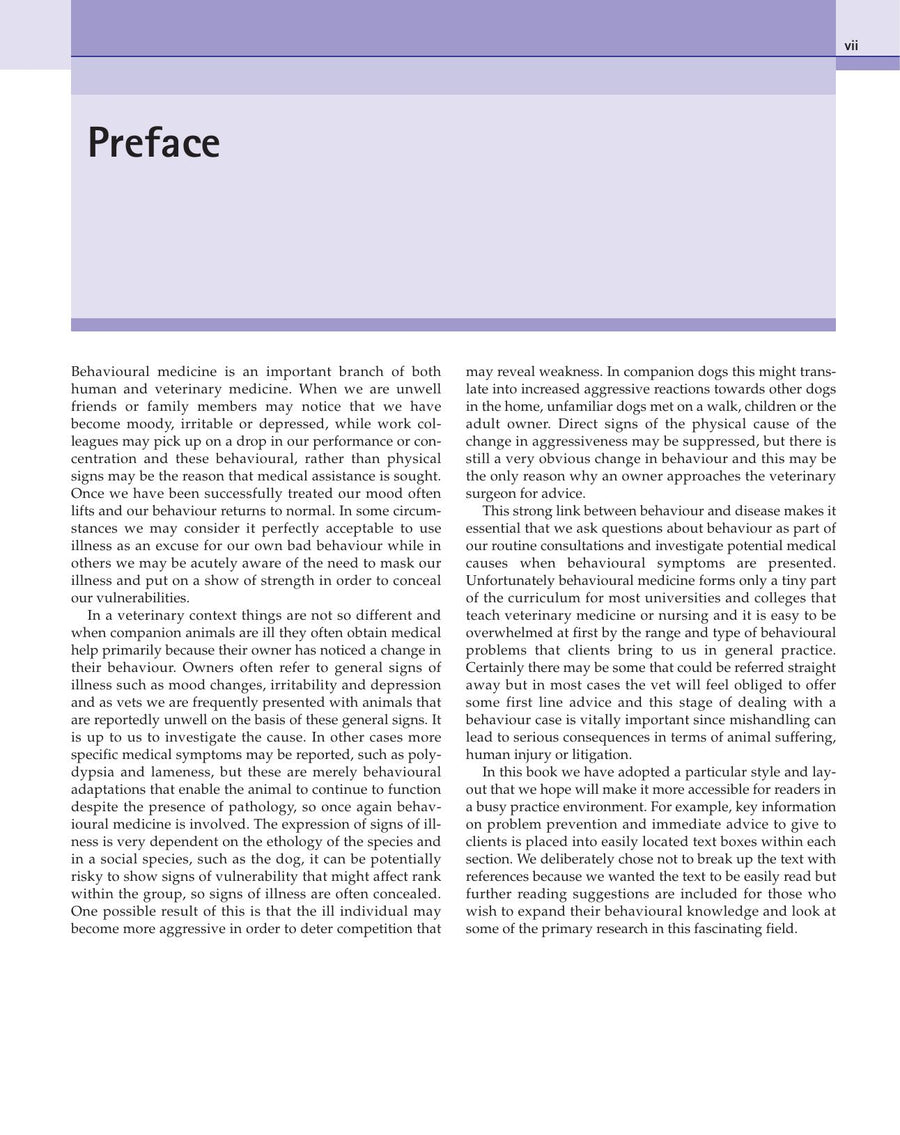 Preview page of Behaviour Problems in Small Animals Practical Advice for the Veterinary Team
