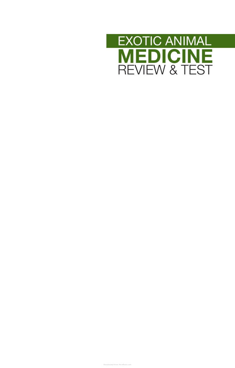 Exotic Animal Medicine Review And Test