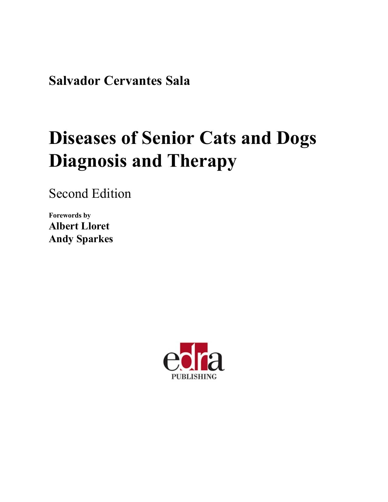 Diseases Of Senior Cats And Dogs Diagnosis And Therapy 2Nd Edition