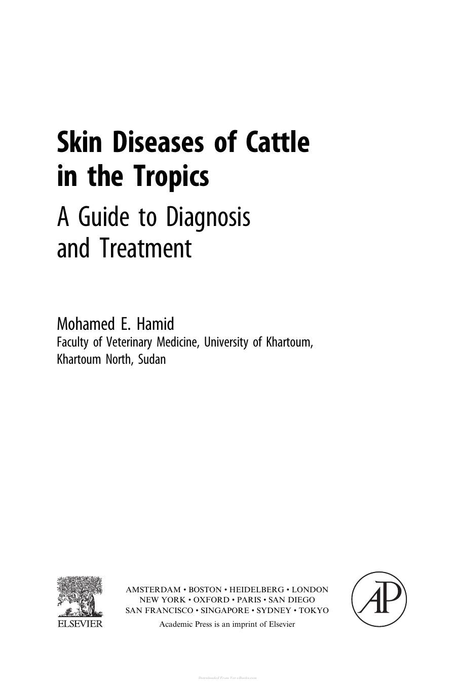 Skin Diseases Of Cattle In The Tropics A Guide To Diagnosis And Treatment