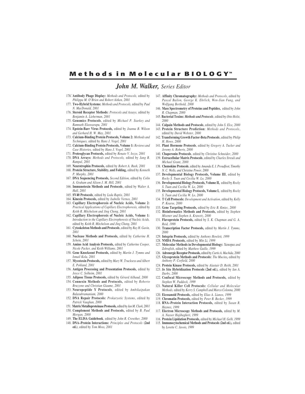 Dnaprotein Interactions Principles And Protocols 2nd Edition