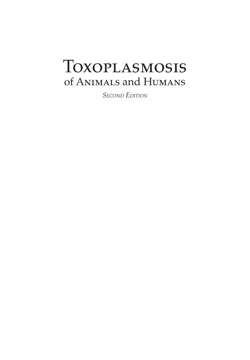 Toxoplasmosis Of Animals And Humans 2Nd Edition