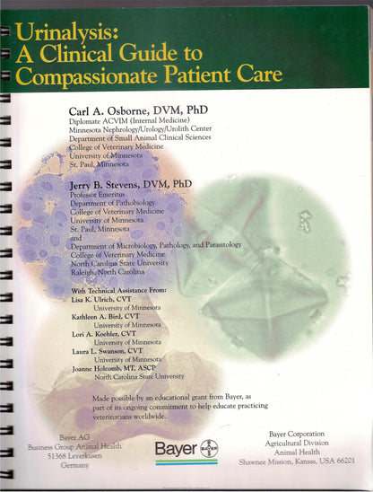 Urinalysis a Clinical Guide to Compassionate Patient Care