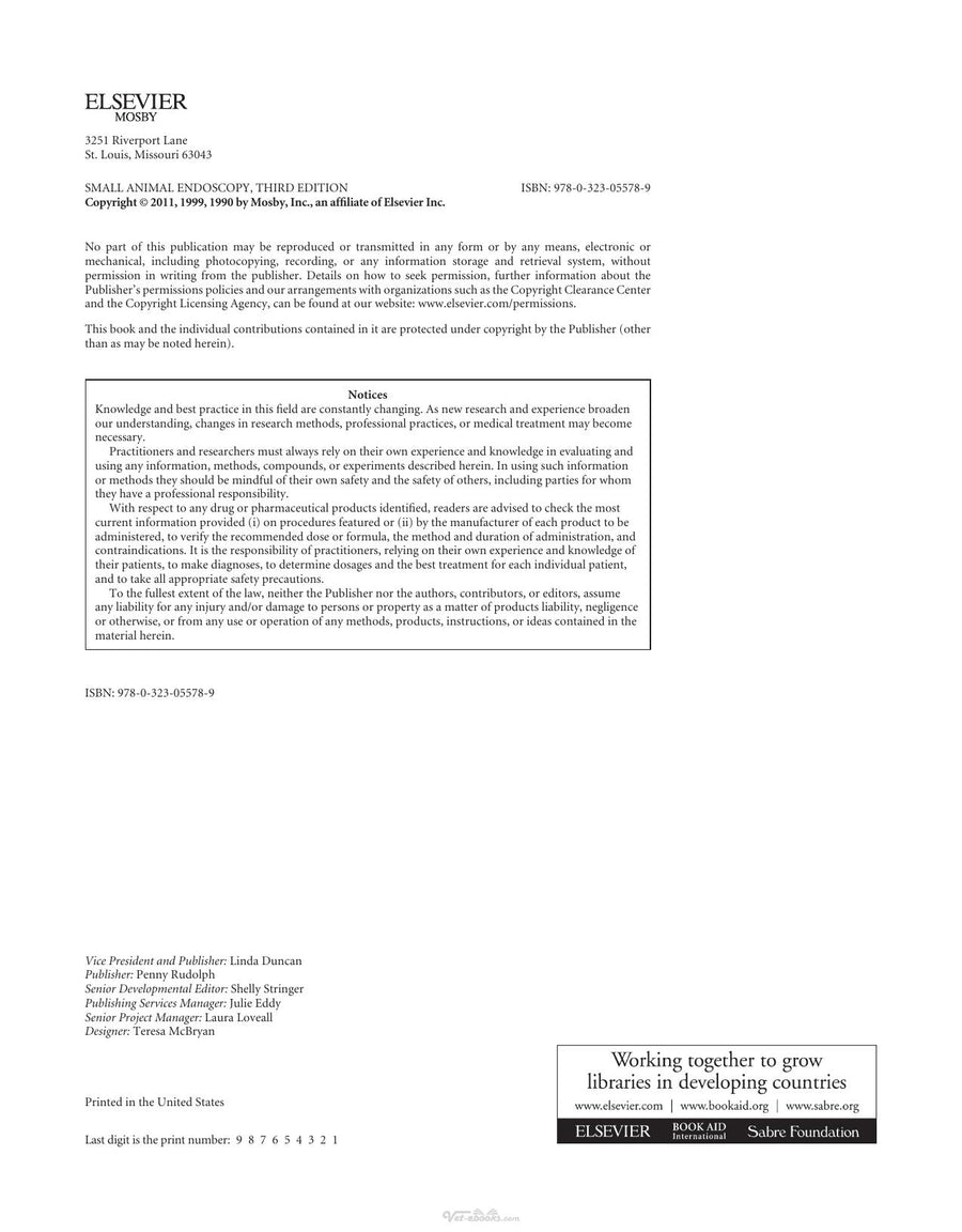Preview page of Small Animal Endoscopy 3rd Edition