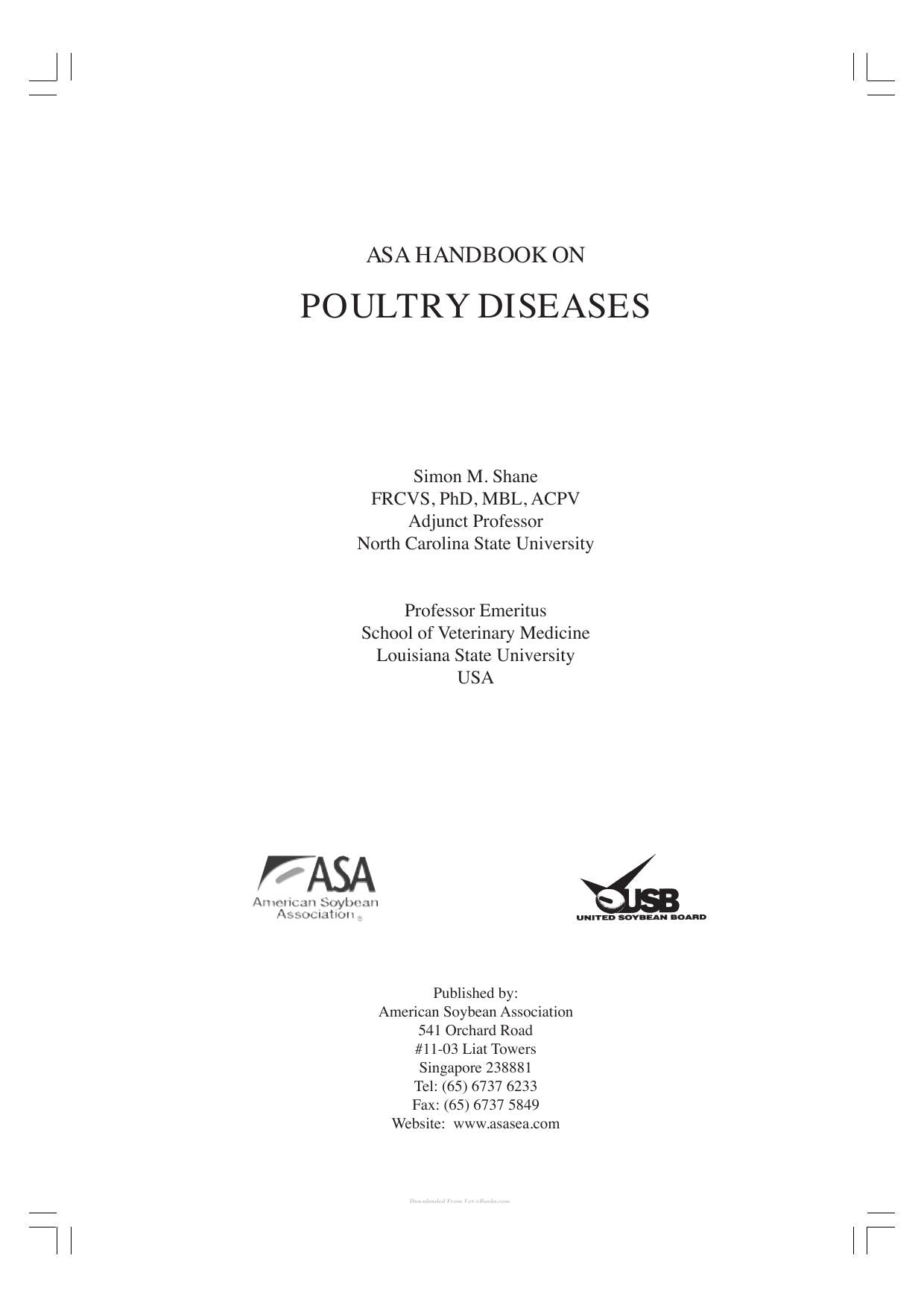 Handbook On Poultry Diseases 2Nd Edition