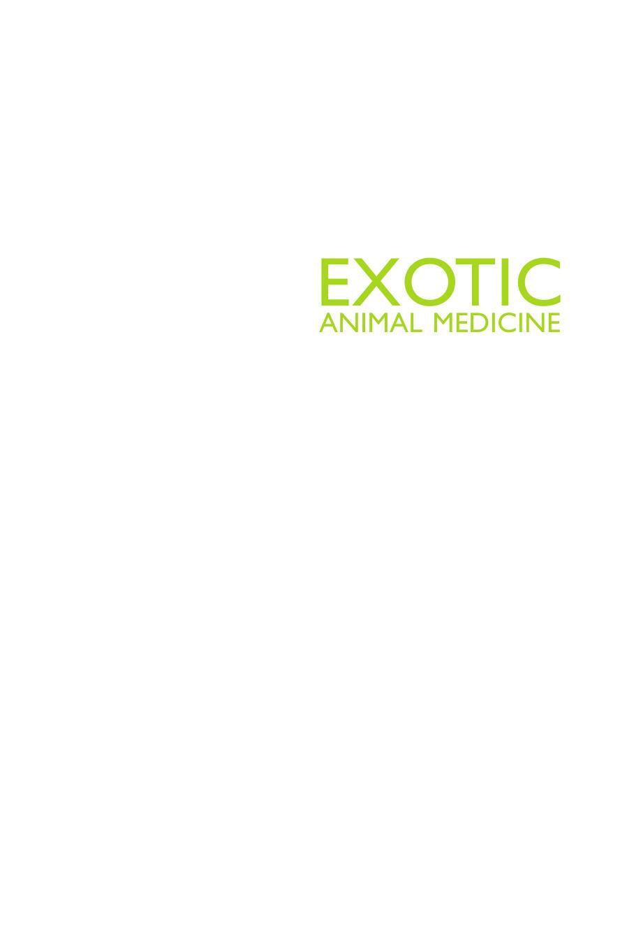 Exotic Animal Medicine 2Nd Edition