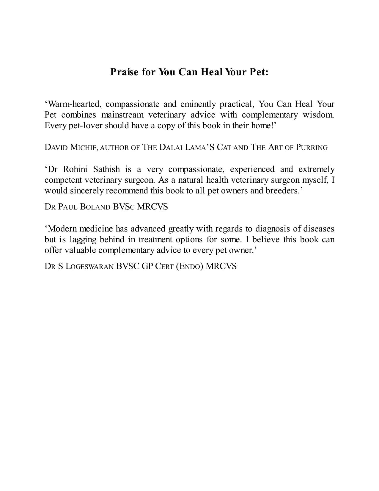 You Can Heal Your Pet The Practical Guide To Holistic Health And Veterinary Care