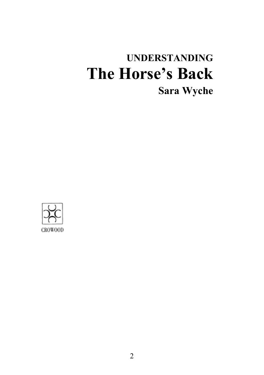 Understanding The Horses Back